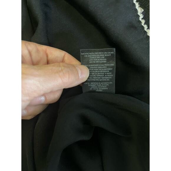 Anthropologie Maeve Banet Heart Dress Women's Small Long Sleeve Smocked Front - Picture 5 of 6